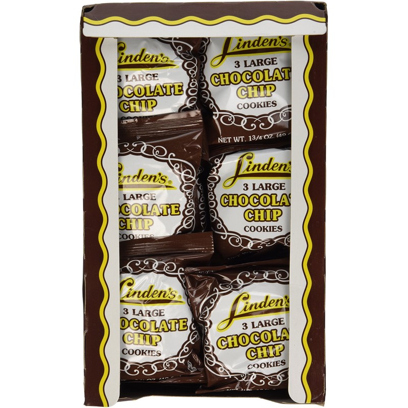 Linden's Chocolate Chip Cookies, 3 Cookies Per Pack (18-1.75oz. Packs