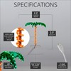 Deluxe Tropical LED Rope Light Palm Tree with Lighted Holographic