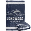 Longwood University Lancers Blanket, 36"x58" Primary Logo Stripes, Silky Touch