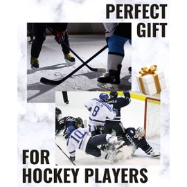 INNObeta Ice Hockey Player Gift Valet Tray for Boy & Men, Desktop Storage Organizer PU Leather Bedside Tray Key Coin Holder, Gift for Hockey Lover, Perfect for Birthday, Christmas