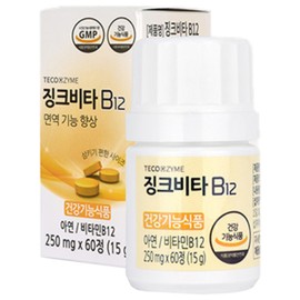 Tecozyme Zinc Vita B12, 60 tablets, 1 unit / 테코자임 징크비타 B12, 60정, 1개