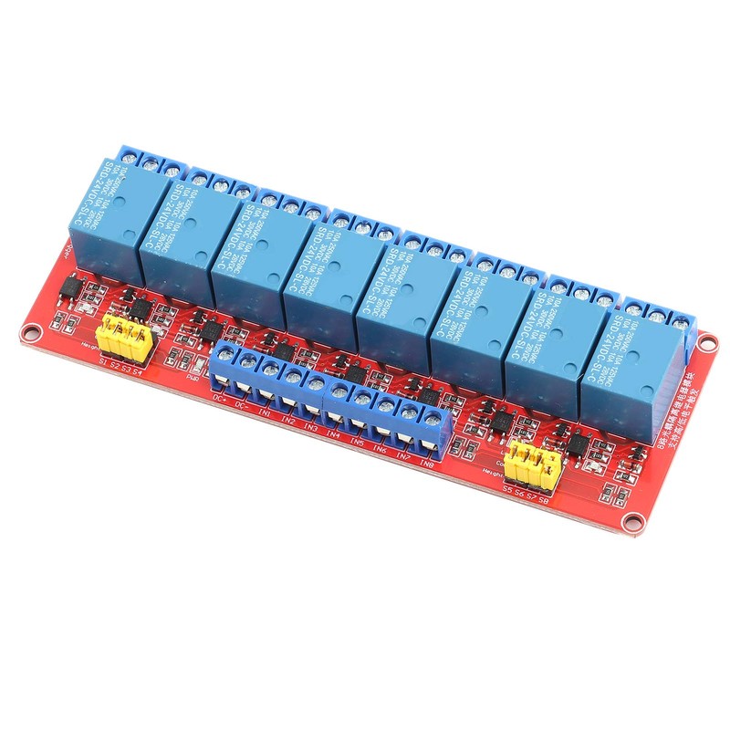 VIFERR 8 Channel Relay Module, 24 V Optocoupler Relay Module