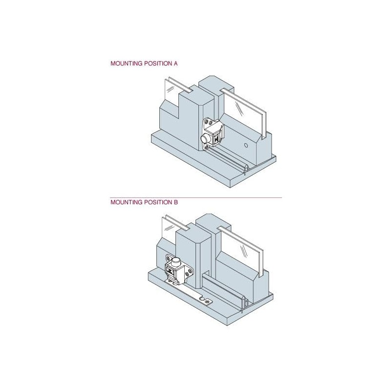 WRS Truth Winged Secondary Patio Door Lock - White