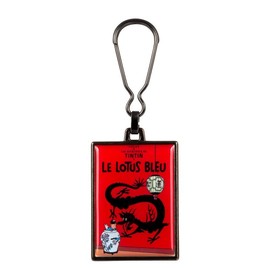 Moulinsart Metal Keyring The Adventures of Tintin (Le Lotus Blue)