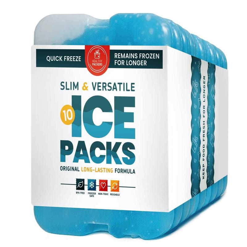 Cool Pack Slim LongLasting Ice Packs Great for Coolers or