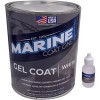 Marine Coat One, Black Gelcoat Repair Kit For Boat, (Black Without Wax, Quart)