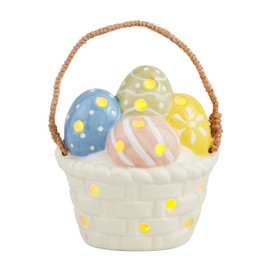 Mud Pie Easter Basket Light-Up Sitter