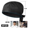 6pzs Gorro Cofia Para Chef Cocinero Estilo Turbante Unisex