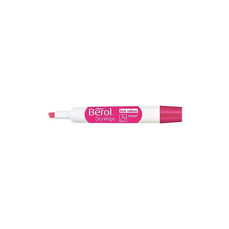 Berol Dry Wipe Whiteboard Marker Pens Chisel Tip Assorted Colours
