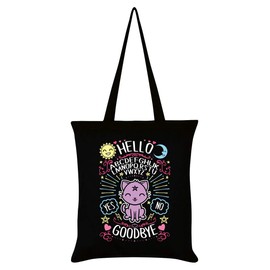 Grindstore Kawaii Ouija Black Tote Bag 38x42cm