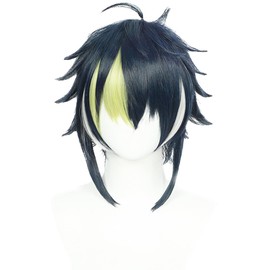 Rai Inami Cosplay Wig, Navy, Heat Resistant Wig, Wig, Costume Accessory, Wig Disguise, Halloween, Event, Cosplay Photography