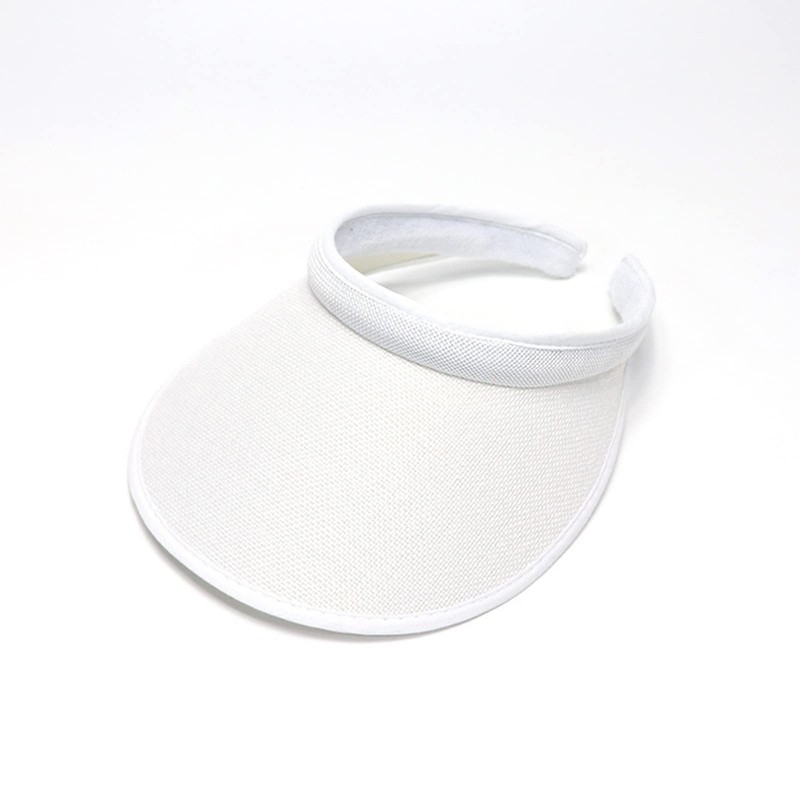 jecvxor Visera sin cordones cubierta de tela para mujer, visera