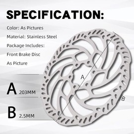 Motorcycle Rear Brake Disc with Screws Brake Disc Rotor for Electric Dirt Bike Surron Sur Ron Sur-Ron Light Bee X/S