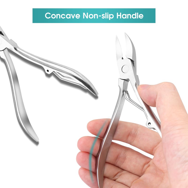 Toenail Clipper, Professional Stainless Steel Nail Clipper Ingrown Toenail Tool