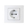 Gunsan Moderna Socket Protective Contact Flush-Mounted White