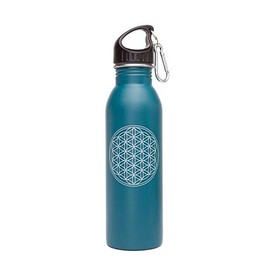 Bodhi Stainless Steel Water Bottle 700ml Plain Colour Flower of Life Print