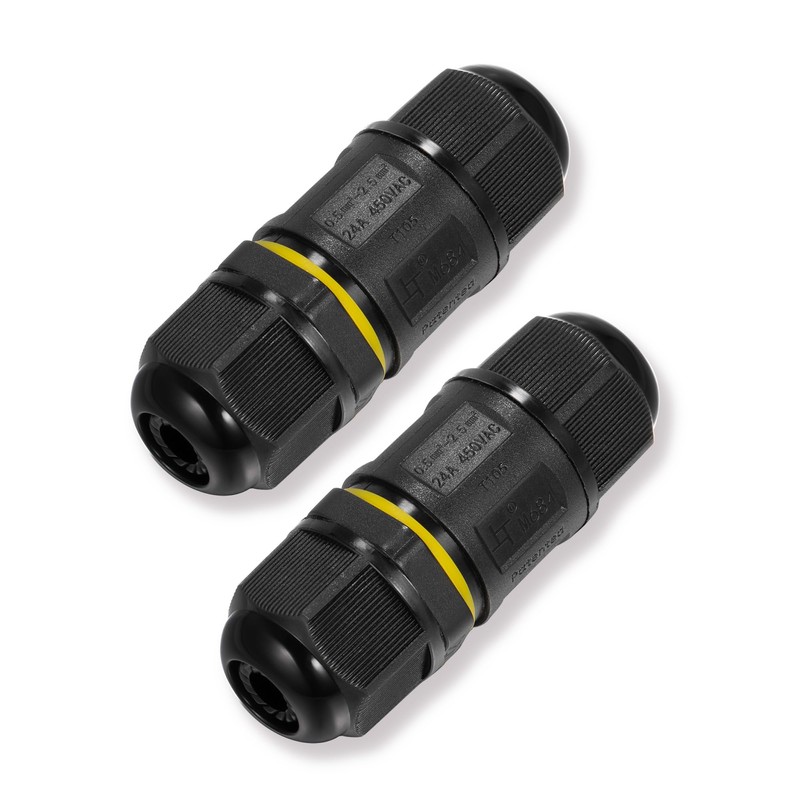 Cable Connector, Waterproof Earth Cable Connector with Screw Terminals, IP68