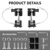 JK Hood Latches Compatible with 2007-2018 Jeep Wrangler JK JKU