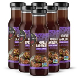 Ka Me Korean BBQ Sauce & Marinade, No High Fructose Corn Syrup, No Artificial Colors, Non-GMO, 10 Fluid Ounce (Pack of 6)