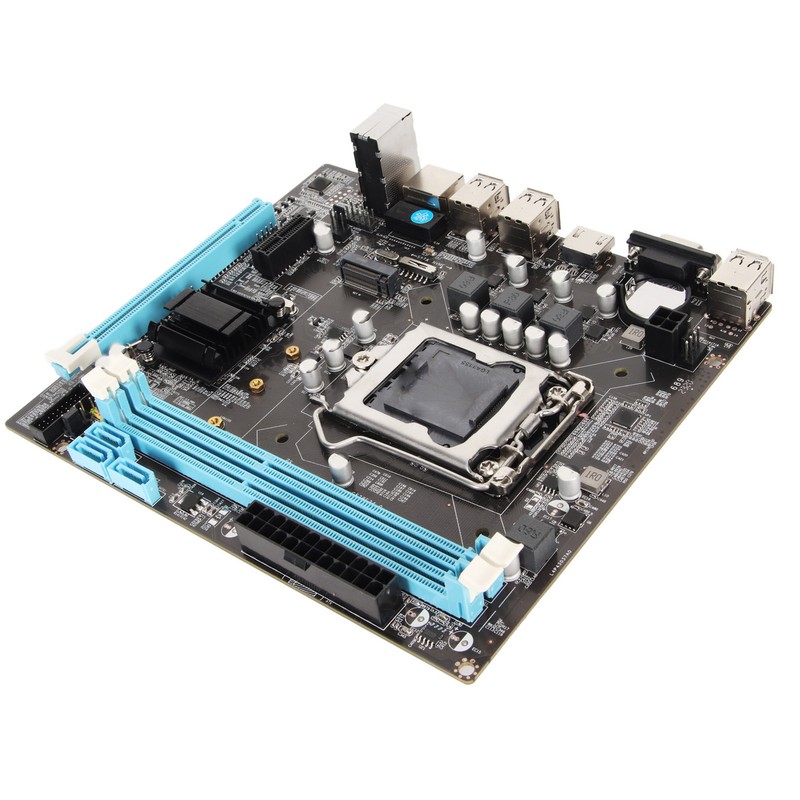 Desktop Motherboard H61 6 USB2.0 DDR3 M.2 NVMe NGFF 100Mbps