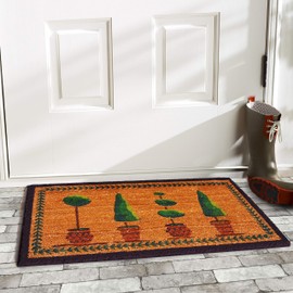 Calloway Mills 120741729 Topiary Doormat, 17"x29", Multicolor