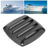 3in Marine Air Vent Grille Ventilation Ducting Louver Cover Black
