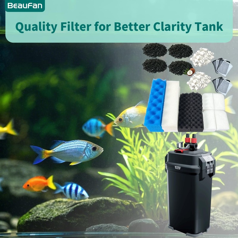 beaufan 38 Pack Filter Media Kit for Fluval 406/407 Canister