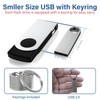 5 Pack 32GB USB Flash Drive with Keychains, Wooolken Sleek