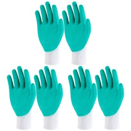 Sureio 3 Pairs Donning Gloves for Compression Stockings Gloves for Donning Gripping Compression Wear(Green, White)