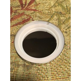 Unbranded silver shiny 74mm lid (good for 73 mm mini tumbler  candles jars)