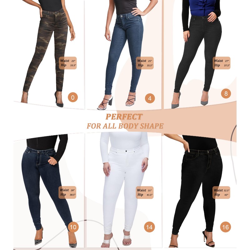 Lexi Women's Casual Super Stretch Soft Slim Denim Jeans XPS37378SK