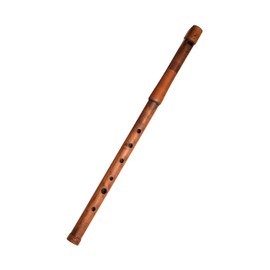 Wooden Whistle Key of F PFC-01 Great Sound Hand Carved Alto Version of the Ethnic Fipple Flute - Svirel Folk Wind Music Instrument Stabilized Wood Woodwind Handmade Brown