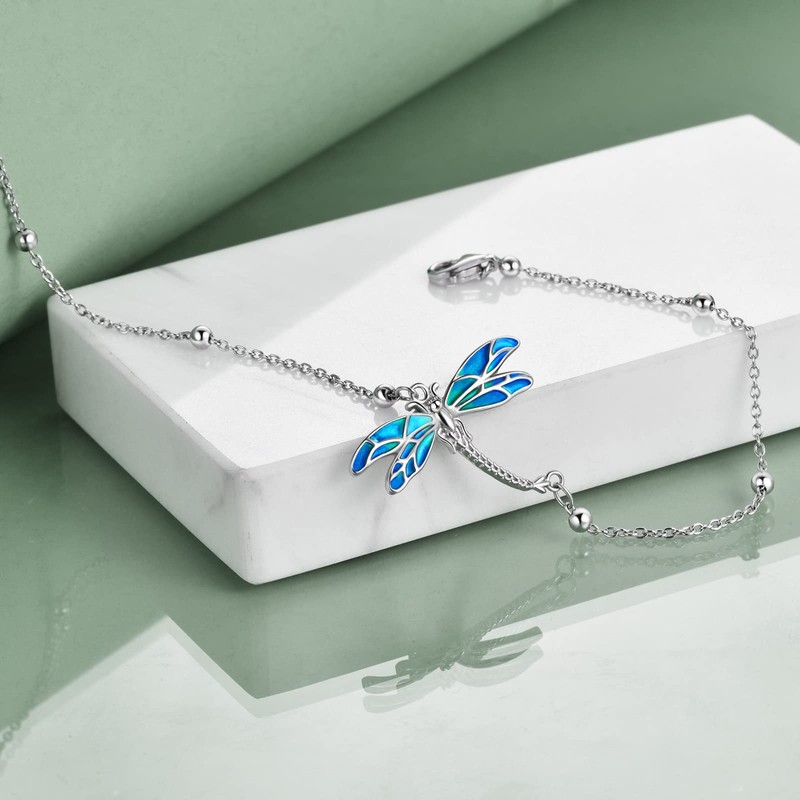 Dragonfly Bracelet, 925 Silver, Hypoallergenic, Dragonfly Bracelet, Women's, Accessories, Goods,