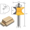 MAYLNE 1/4 Router Bits Set Woodworking Cutter 5PCS, Half Round