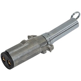 Buyers Products - Conector de Remolque de Zinc Fundido a presión de 2 vías, Lado del Remolque, Clavijas horizontales con Muelle