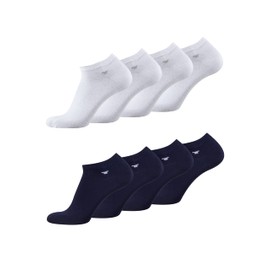 TOM TAILOR Trainer Socks - Comfortable Men's Socks - Socks for Everyday and Leisure - in a Practical Pack of 8, Nav/White