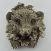 Prezents Hedgehog Woodland Animal Wall Plaque Garden Decor Home Gift