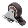 Set of 2 ZONADAH Caster Wheels 1.5 Inch Swivel Plate