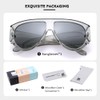 SCVGVER Oversized Sunglasses Womens, Aviator Sunglasses for Women Men, Retro