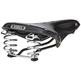 Brooks Saddles B67 Bicycle Saddle (Men's, Chrome Springs, Black)