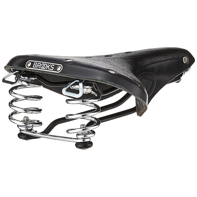 Brooks Saddles B67 Bicycle Saddle (Men's, Chrome Springs, Black)