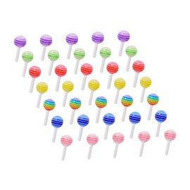 Baluue 50pcs Resin Lollipop Nail Art Ornaments Cute Candy Fingernail Decor for Fashionable Nail Designs for Home Use and Creative Accessories