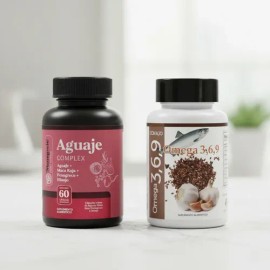 Kit: Omega 3, 6, 9 Con Ajo 60 Cápsulas + Momosie Aguaje Complex 60 Cáps