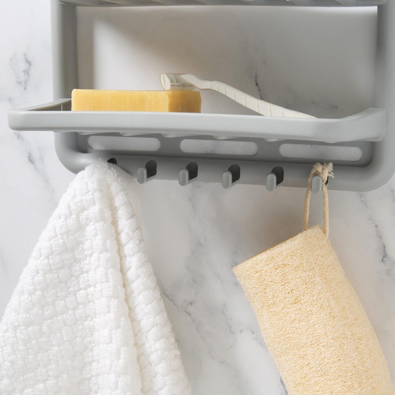 Bath Bliss Molded Shower Caddy | Bathroom Storage | Hangs