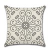 CLVEDU 4Pack Throw Pillow Covers 18x18 in Linen Fabric Cushion