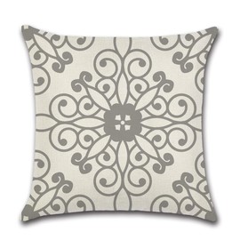 CLVEDU 4Pack Throw Pillow Covers 18x18 in Linen Fabric Cushion Covers Grey Throw Pillows for Couch, Decorative Throw Pillow Cases Accent Pillow Covers for Home Bed Couch Sofa Car (Style1)