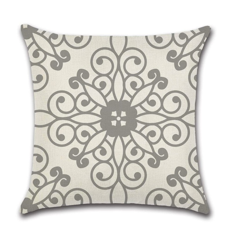 CLVEDU 4Pack Throw Pillow Covers 18x18 in Linen Fabric Cushion
