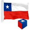 G128 Chile Chilean Flag 3x5 Ft 5Pack 150D Printed Polyester