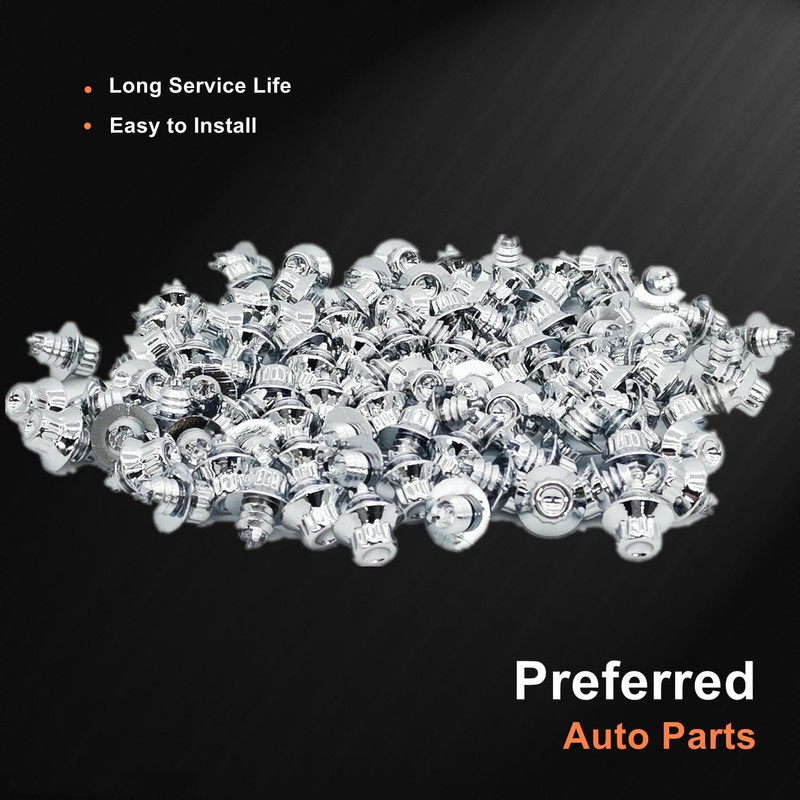 100pcs Wheel Cap Universal Wheel Rivets Nuts Wheel Rims Alloy