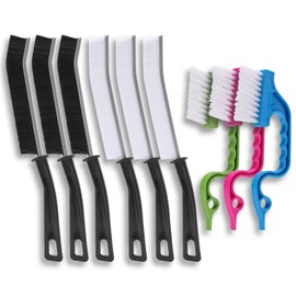 9 Pcs Crevice Cleaning Brush, Bathroom Gap Brush, Hand-held Groove Gap Cleaning Tools, Multifunctional Crevice Gap Small Cleaning Brush Tool, Shutter Door Window Track Kitchen Cleaning Brushes Kit